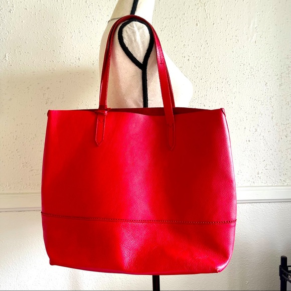 J. Crew Handbags - J. Crew Red Tote Bag